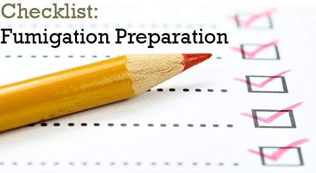 Fumigation Preparation Checklist