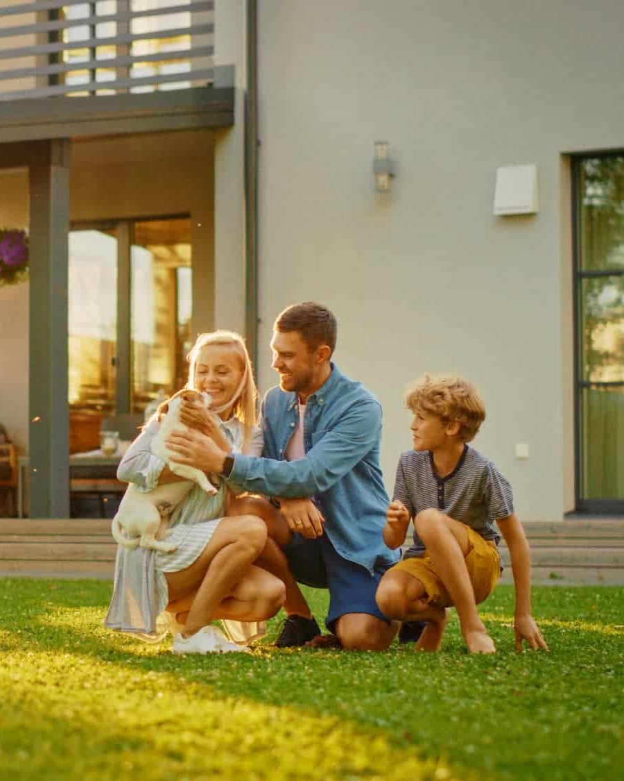 Family enjoying their termite-free San Diego backyard