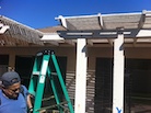 Structural repairs in an attached patio structure