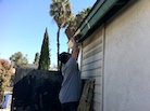 Making a clean finish on a fascia board replacement